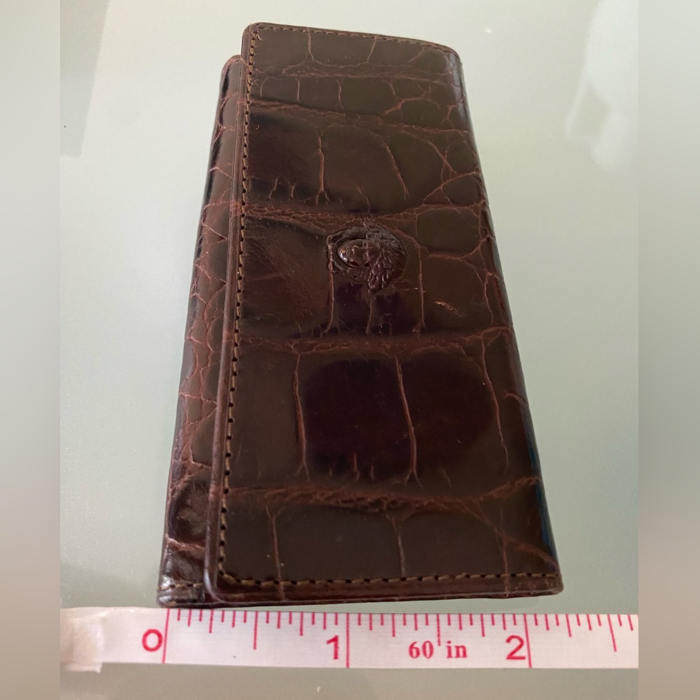 NEW Gianni VERSACE KEYS holder/wallet Leather crocodile imprint ITALY - Picture 12 of 12